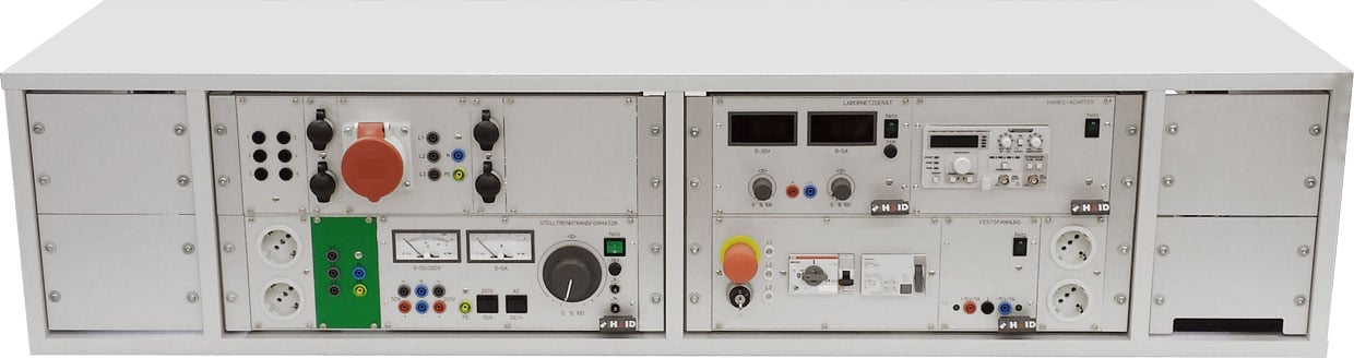 Built-in device technology in a 19 inch subrack