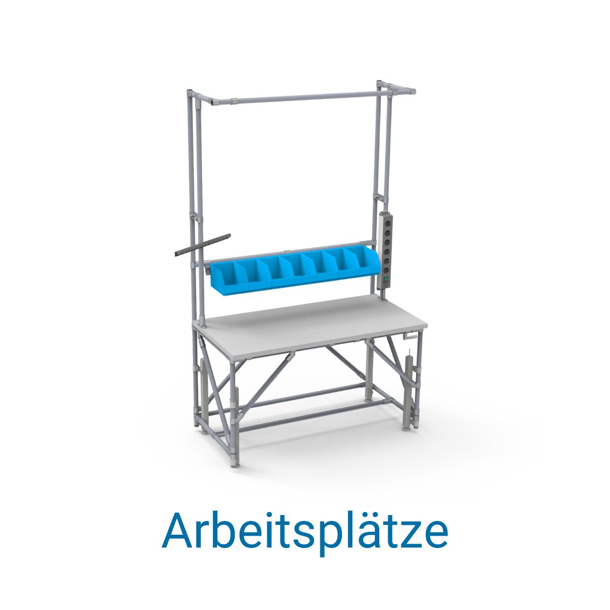 Rendering eines Arbeitsplatzes von BeeWaTec 