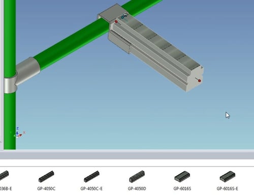 Components are joined together in the software with magnetic points