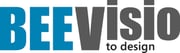 Logo z napisem "BEEVisio to design".