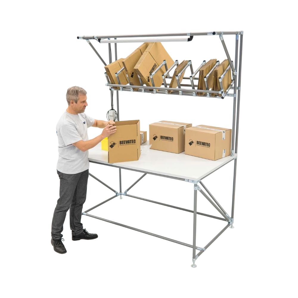 BeeWaTec Packtisch  Lean Lösung für Lean Production