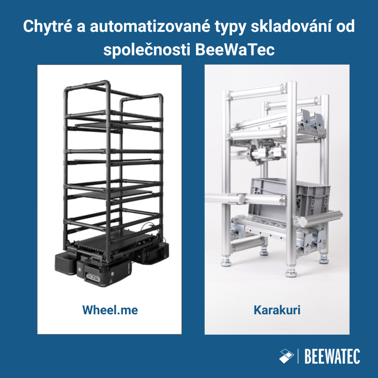 Chytré a automatizované typy skladování od společnosti BeeWaTec