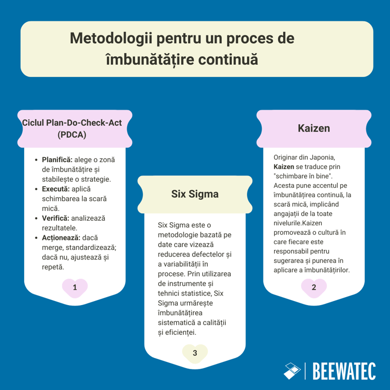 Metodologii pentru un proces de îmbunătățire continuă