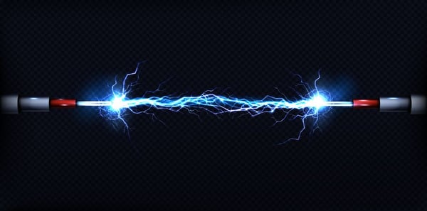 Obraz wyładowania elektrostatycznego (ESD) - nagłe przeniesienie ładunku elektrycznego
