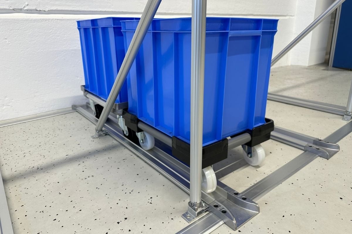 Efficient material flow according to the FIFO principle