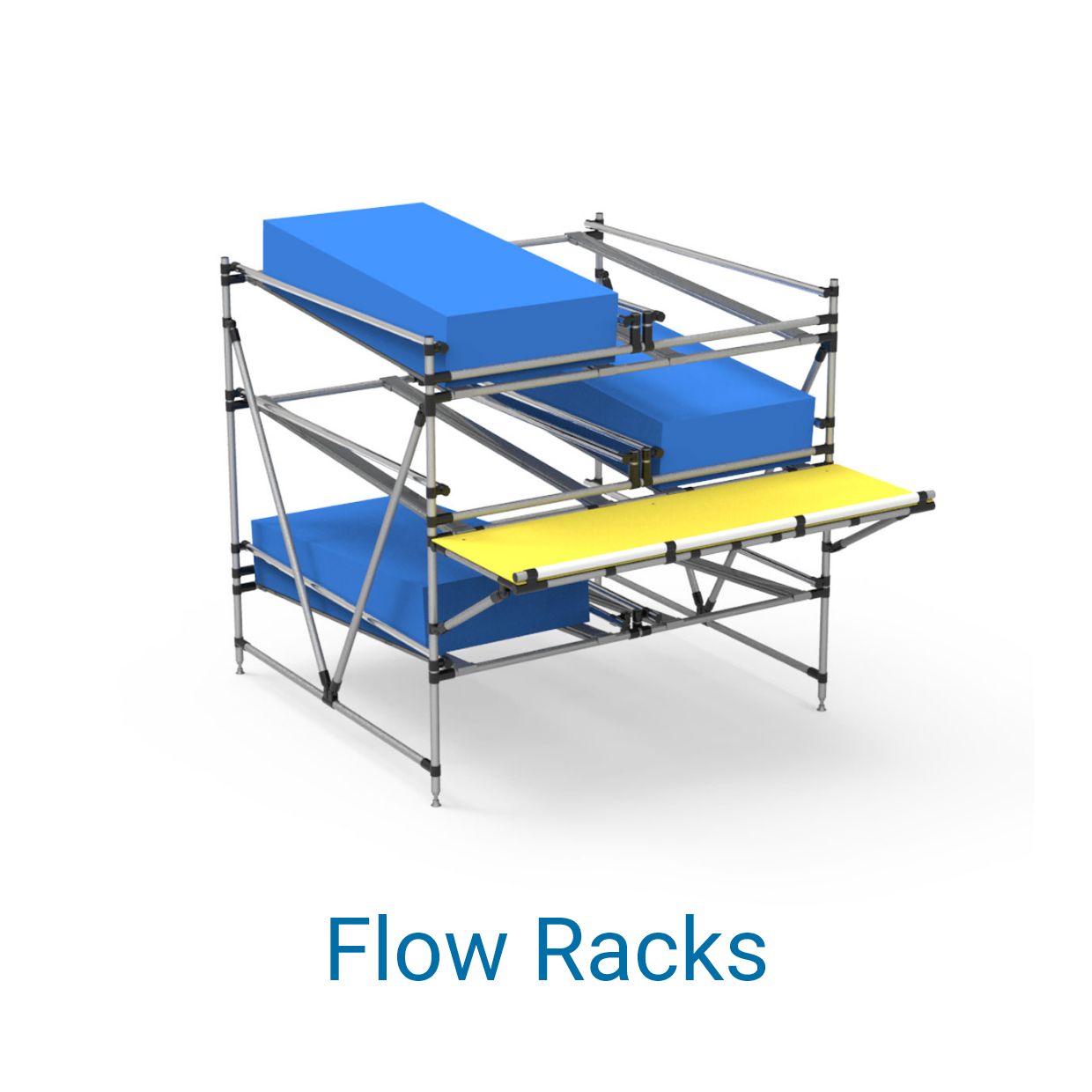 Rendering of a flow rack from BeeWaTec 