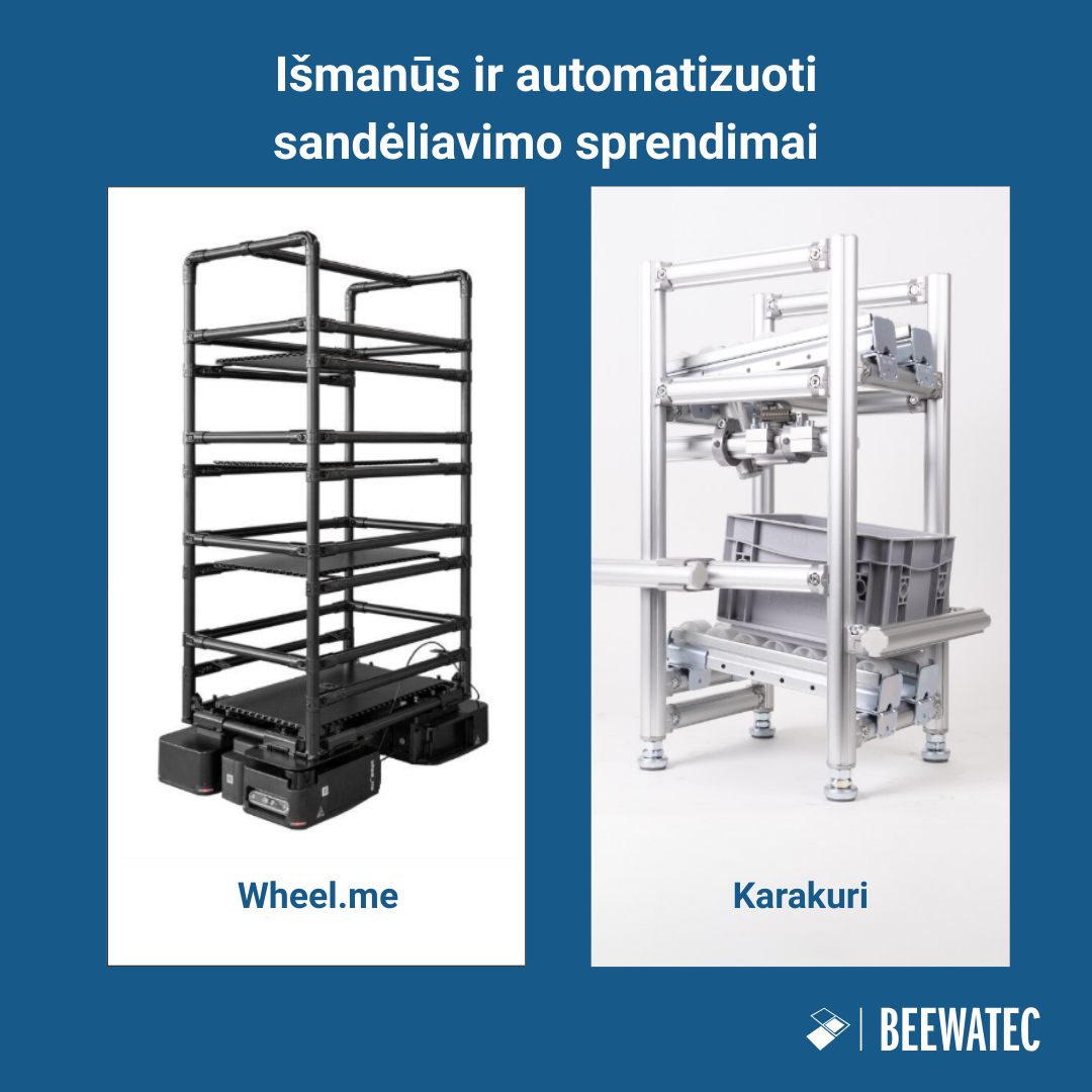 BeeWaTec išmaniosios ir automatizuotos saugojimo sistemos