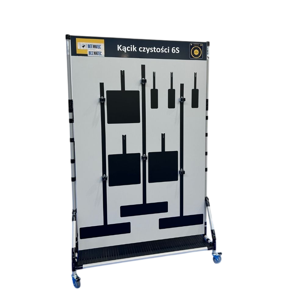 6S cleaning station with magnetic foils