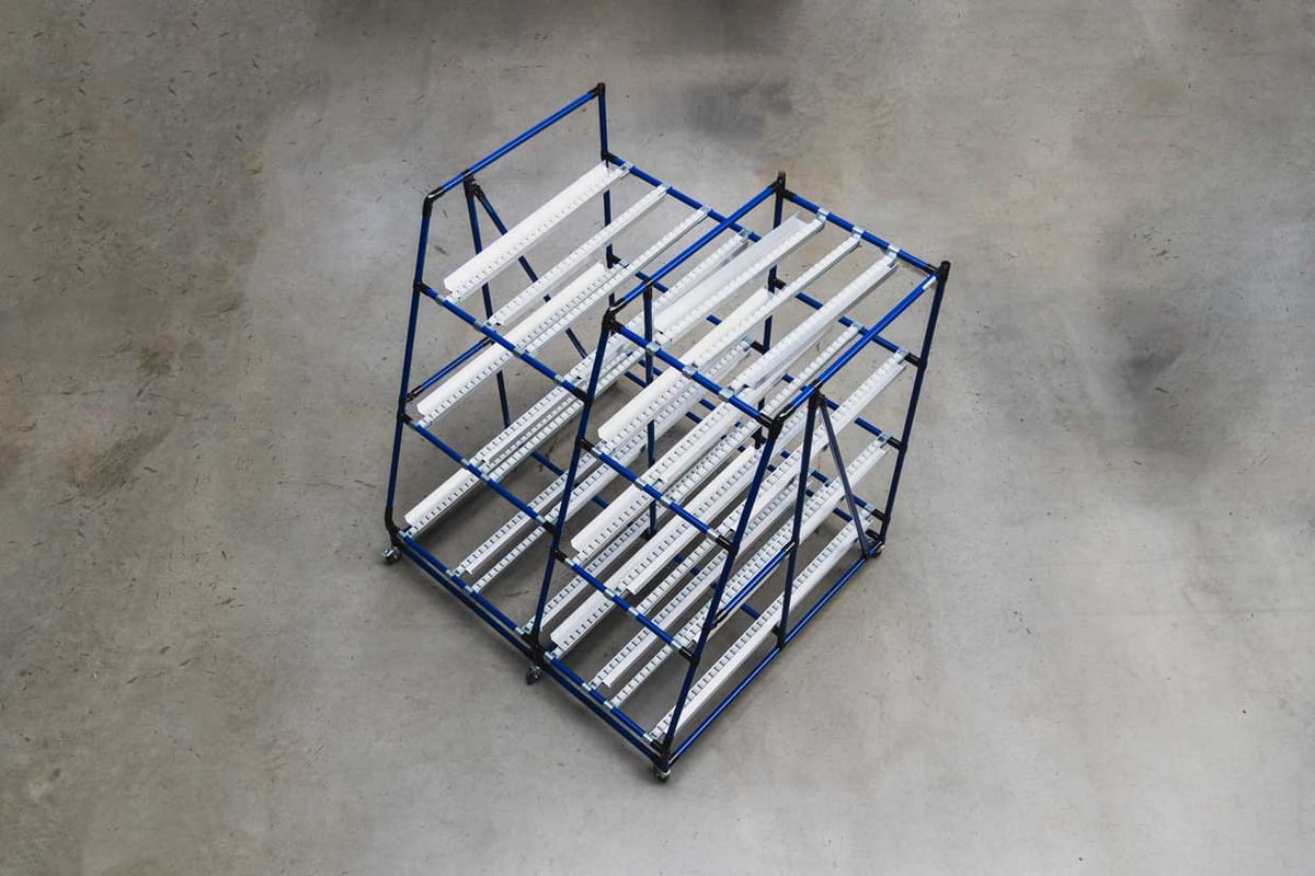 Steel pipe racking system for lean production| BeeWaTec