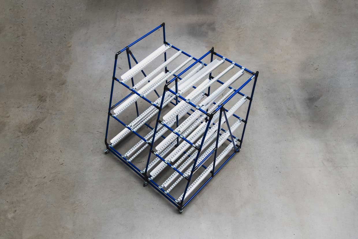 Modular Flow Rack System Flow racks for efficient storage | BeeWaTec