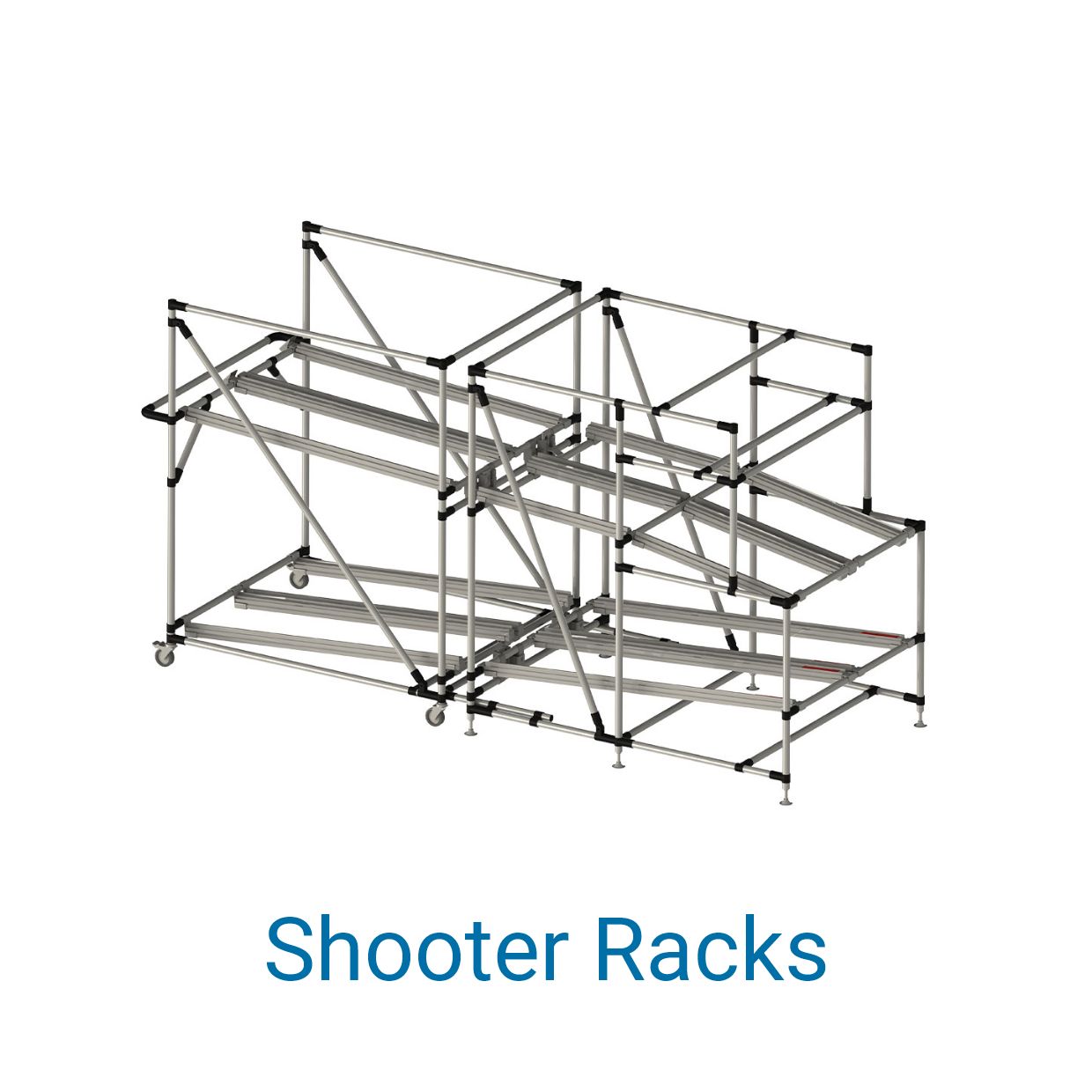 Rendering of a shooter rack from BeeWaTec 