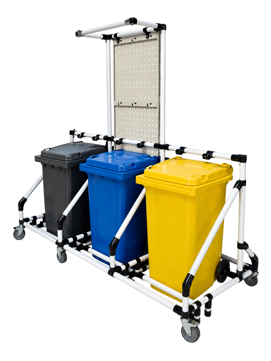 Three-Bin Modular Waste Station