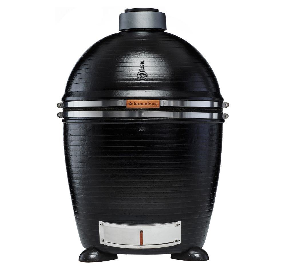 maet black - Kamado B10 Grande - Kamado-Grill aus echtem Ton – Design 01 Schwarz - Black – 2-1